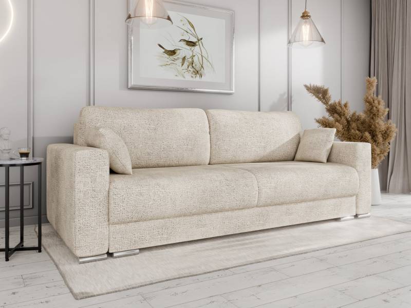 PANDA MÖBEL GmbH Schlafsofa CALMA Schlafsofa mit Bettkasten 3-Sitzer modernen Stil von PANDA MÖBEL GmbH