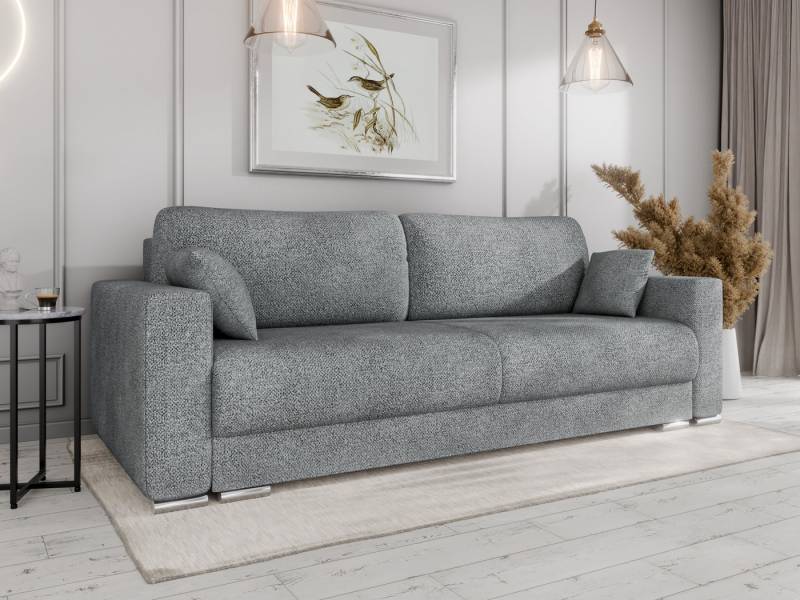 PANDA MÖBEL GmbH Schlafsofa CALMA Schlafsofa mit Bettkasten 3-Sitzer modernen Stil von PANDA MÖBEL GmbH