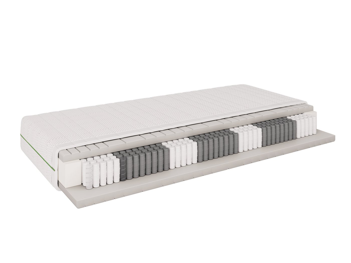 Taschenfederkernmatratze 7 Komfortzonen MULTIPocket Matratze (24 cmH)Ergonomische Unterstützung, PANDA MÖBEL GmbH, 24 cm hoch von PANDA MÖBEL GmbH