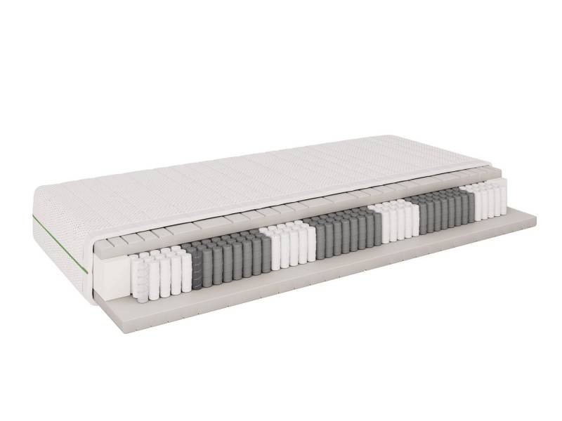 Taschenfederkernmatratze 7 Komfortzonen MULTIPocket Matratze (24 cmH)Ergonomische Unterstützung, PANDA MÖBEL GmbH, 24 cm hoch von PANDA MÖBEL GmbH