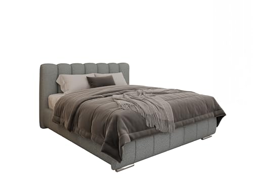 PANDA MÖBEL Polsterbett Zaira 160 x 200 cm – Elegantes Polsterbett für modernen Wohnstil, ohne matratze - Gestoffeerd Bed voor slaapkamer - blaugrau PANDA MÖBEL Polsterbett Zaira 160 x 200 cm – Elegantes Polsterbett für modernen Wohnstil, ohne matratze - Gestoffeerd Bed voor slaapkamer - blaugrau von PANDA MÖBEL