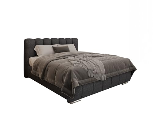 PANDA MÖBEL Polsterbett Zaira 160 x 200 cm – Elegantes Polsterbett für modernen Wohnstil, ohne matratze - Gestoffeerd Bed voor slaapkamer - graphitfarben PANDA MÖBEL Polsterbett Zaira 160 x 200 cm – Elegantes Polsterbett für modernen Wohnstil, ohne matratze - Gestoffeerd Bed voor slaapkamer - graphitfarben von PANDA MÖBEL