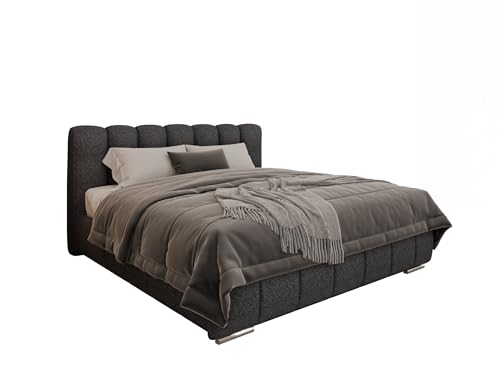 PANDA MÖBEL Polsterbett Zaira 180 x 200 cm – Elegantes Polsterbett für modernen Wohnstil, ohne matratze - Gestoffeerd Bed voor slaapkamer - graphitfarben PANDA MÖBEL Polsterbett Zaira 180 x 200 cm – Elegantes Polsterbett für modernen Wohnstil, ohne matratze - Gestoffeerd Bed voor slaapkamer - graphitfarben von PANDA MÖBEL
