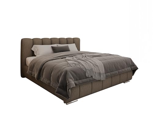 PANDA MÖBEL Polsterbett Zaira 180 x 200 cm – Elegantes Polsterbett für modernen Wohnstil, ohne matratze - Gestoffeerd Bed voor slaapkamer - braun PANDA MÖBEL Polsterbett Zaira 180 x 200 cm – Elegantes Polsterbett für modernen Wohnstil, ohne matratze - Gestoffeerd Bed voor slaapkamer - braun von PANDA MÖBEL