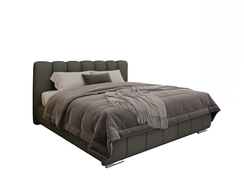 PANDA MÖBEL Polsterbett Zaira 180 x 200 cm – Elegantes Polsterbett für modernen Wohnstil, ohne matratze - Gestoffeerd Bed voor slaapkamer - grau PANDA MÖBEL Polsterbett Zaira 180 x 200 cm – Elegantes Polsterbett für modernen Wohnstil, ohne matratze - Gestoffeerd Bed voor slaapkamer - grau von PANDA MÖBEL