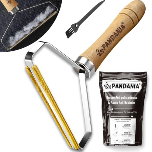 2025 Fusselrasierer Manuell – Entferner für Tierhaare, Fusseln, Pilling; Lint Remover, Tierhaarentferner für Sofas, Teppich, Kleidung, Hundehaare, Katzenhaare, Mantel, Katzenbaum, robuste Textilien von PANDANIA