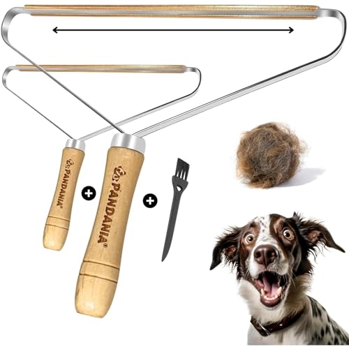PANDANIA x2 - Größen L + XXL - Großer Manueller Rasierer & Lint Remover - Anti-Pilling, Effektiv gegen Tierhaare, Staub auf Teppichen, Sofas, Autos - Wiederverwendbar, Umweltfreundlich von PANDANIA