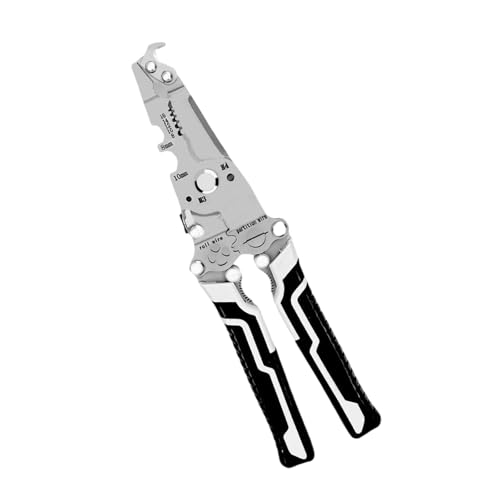 10 In 1 Drahtstripper Werkzeug Multifunktion Stripper Crimper Faltbares Stripping Electrical Cutter Edelstahldrahtstripper 10 In 1 Drahtstripper Werkzeug Multifunktion Stripper Crimper Faltbares Stripping Electrical Cutter Edelstahldrahtstripper von PANGBOER
