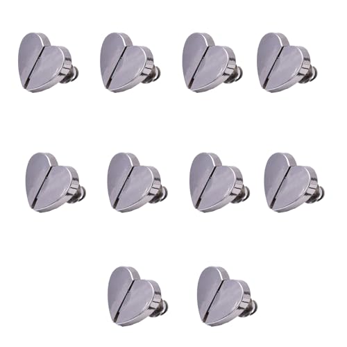 10 Paar Vorhang-Clips in Herzform, Magnetverschluss, leicht, auslaufsicher, Magnete von PANGBOER