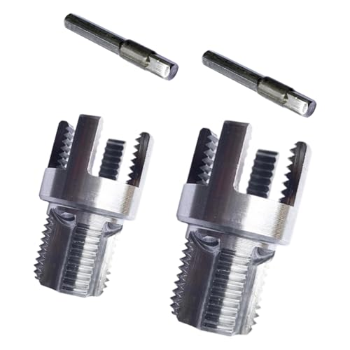 2-teiliges Rohrgewinde-Werkzeug-Set, Bohrer-Adapter-Einfädler, 1,27 cm und 1,9 cm Sechskantschaft, Gewindewerkzeug, innen und außen von PANGBOER