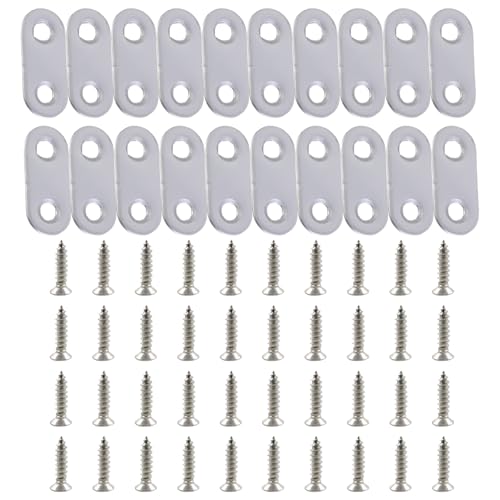 20 Stück tragbare, stabile flache Halterungen aus Edelstahl, Dekoration für Schränke, einfache Installation, Senklochhalterungen 20 Stück tragbare, stabile flache Halterungen aus Edelstahl, Dekoration für Schränke, einfache Installation, Senklochhalterungen von PANGBOER