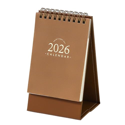 2026 Tischkalender Twin-Coil Bindung Papier Kalender Schreibblock 16 Monate Einführung 09/2025 bis 12/2026 Terminplanung Zeitmanagementplaner von PANGBOER