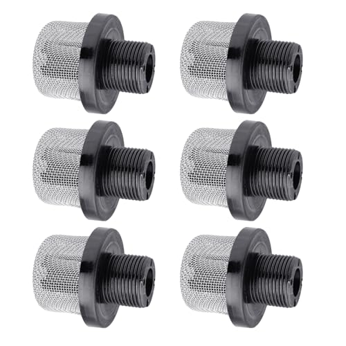6 Stück Stahlpumpen Einlasssiebe für ProX9/ProX19 ProX7/ProX17 Airless-Farbsprühgeräte, 1,9 cm Gewinde, Airless-Farbsprühfilter 6 Stück Stahlpumpen Einlasssiebe für ProX9/ProX19 ProX7/ProX17 Airless-Farbsprühgeräte, 1,9 cm Gewinde, Airless-Farbsprühfilter von PANGBOER