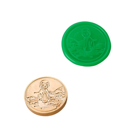 Antiker Siegelstempel mit Kopf, Briefumschlag, Karte, geprägter Metallkopf, einzigartiger Wachssiegelstempel für Hochzeitseinladungen Antiker Siegelstempel mit Kopf, Briefumschlag, Karte, geprägter Metallkopf, einzigartiger Wachssiegelstempel für Hochzeitseinladungen von PANGBOER