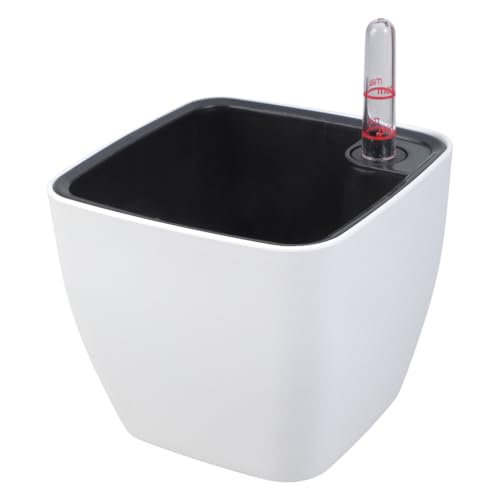 Bewässerungs-Pflanzgefäß, moderner Garten, dekorative Blumentöpfe mit Wasserstandsanzeiger, für Zimmerpflanze, Zuhause, Büro, Übertopf von PANGBOER