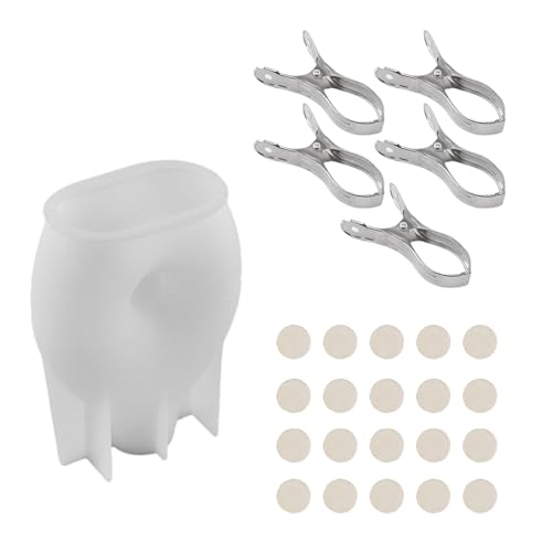Blumenvase, Pflanzgefäß, Hochtemperatur-Silikon, für Geometrie, kreisförmige Heimdekoration, Basteln, Heimdekoration von PANGBOER