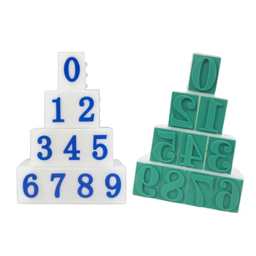 Craft and Teaching Rubber 10 Number Stamp Set with Numbers 0 to 9 for Card Making and Art Craft Digital Stamping Craft and Teaching Rubber 10 Number Stamp Set with Numbers 0 to 9 for Card Making and Art Craft Digital Stamping von PANGBOER