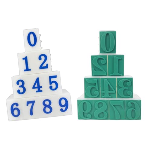 Craft and Teaching Rubber 10 Number Stamp Set with Numbers 0 to 9 for Card Making and Art Craft Digital Stamping Craft and Teaching Rubber 10 Number Stamp Set with Numbers 0 to 9 for Card Making and Art Craft Digital Stamping von PANGBOER