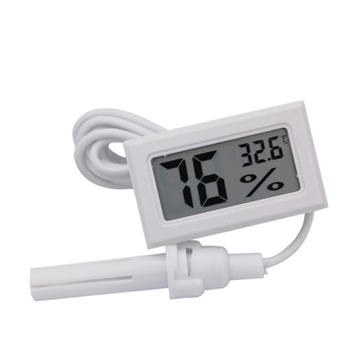 Digitales Thermo-Hygrometer mit Sonde, geeignet für genaues Heimbüro, Gewächshaus, Labor und Haustierzimmer, Heim-Innen-Thermoskanne Digitales Thermo-Hygrometer mit Sonde, geeignet für genaues Heimbüro, Gewächshaus, Labor und Haustierzimmer, Heim-Innen-Thermoskanne von PANGBOER