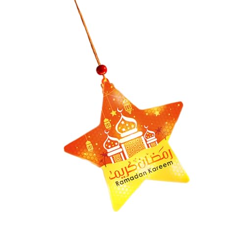 Eid Dekorative Lampe Sternform LED Licht Hängende LED Lampe Festival Versorgung für Haus Garten Dekoration Hängeleuchten von PANGBOER