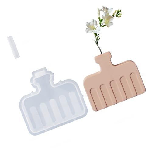 Epoxid-Vase, Silikonform, Heimdekoration, leicht zu entkommen, gestreifte Vase von PANGBOER