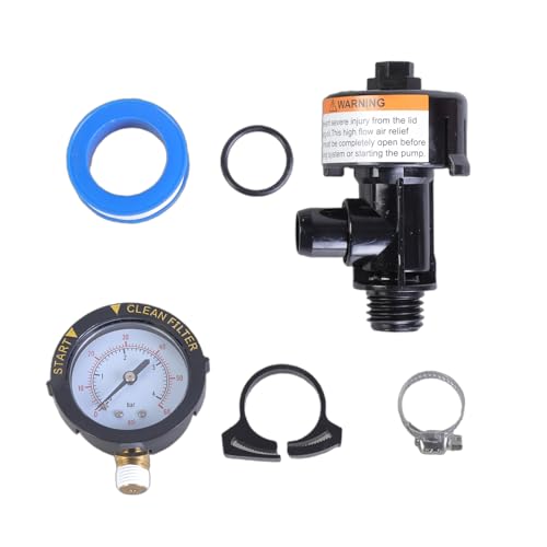 Ersatz-Luftentlastungsventil 98209800, manuelles Überdruckventil, hohe Entriegelung, mit Manometerband und Manometerstecker Ersatz-Luftentlastungsventil 98209800, manuelles Überdruckventil, hohe Entriegelung, mit Manometerband und Manometerstecker von PANGBOER
