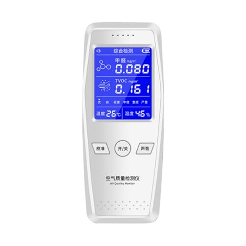 Fortschrittlicher Raumluftmonitor für Wohnräume HCHO TVOC Detektor mit verbessertem Sensor für Formaldehyd-Erkennung Fortschrittlicher Raumluftmonitor für Wohnräume HCHO TVOC Detektor mit verbessertem Sensor für Formaldehyd-Erkennung von PANGBOER