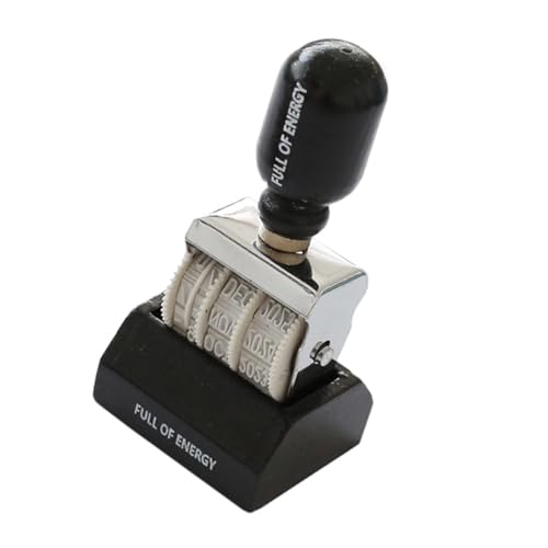 Gummistempel mit Holzgriff, Datendaten, verstellbar, Gummi, Datumsanzeige, Tagebuch, Scrapbooking, Paket, verstellbar, Vintage-Datums-Teile, Werkzeug Gummistempel mit Holzgriff, Datendaten, verstellbar, Gummi, Datumsanzeige, Tagebuch, Scrapbooking, Paket, verstellbar, Vintage-Datums-Teile, Werkzeug von PANGBOER