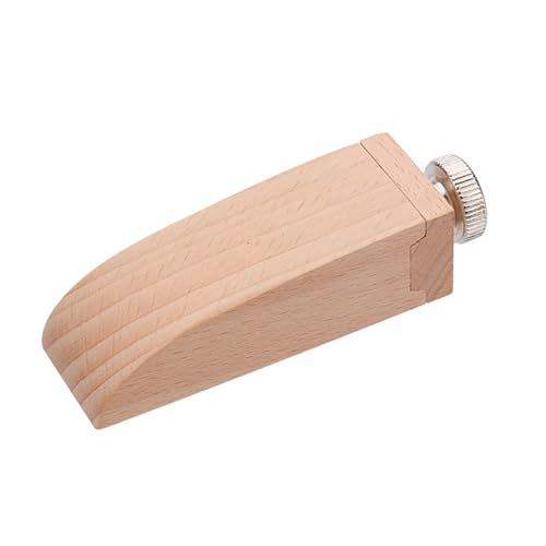 Holz-Schleifklotz, Schleifblock, Werkzeug, Holz, Edelstahl-Clip für Lederwaren von PANGBOER