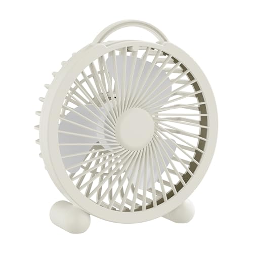 Kleiner Handventilator, leistungsstarker Luftstrom, ergonomischer Griff, tragbar, Geschwindigkeitskühlung, USB-Ventilator für Frauen von PANGBOER