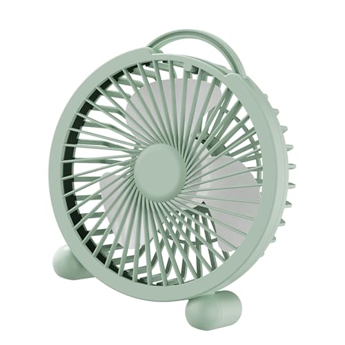 Kleiner Handventilator, leistungsstarker Luftstrom, ergonomischer Griff, tragbar, Geschwindigkeitskühlung, USB-Ventilator für Frauen von PANGBOER