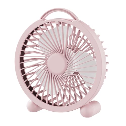Kleiner Handventilator, leistungsstarker Luftstrom, ergonomischer Griff, tragbar, Geschwindigkeitskühlung, USB-Ventilator für Frauen von PANGBOER