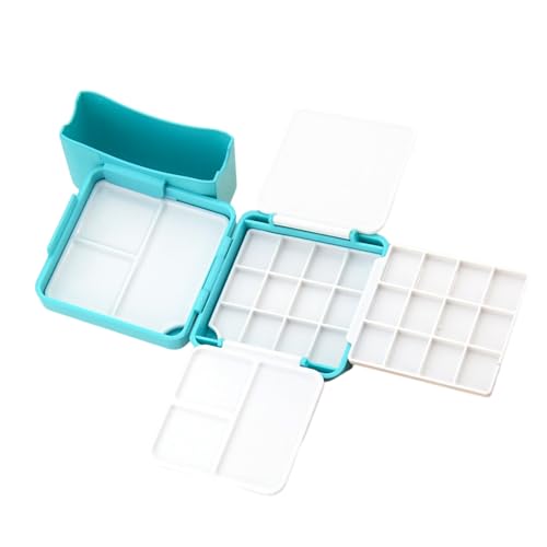 Leere Aquarell-Malbox mit Paletten, Aquarell-Paletten, Aquarell-Pigment-Aufbewahrungsbox für Künstler, Farbpalette, leeres Zeichenzubehör Leere Aquarell-Malbox mit Paletten, Aquarell-Paletten, Aquarell-Pigment-Aufbewahrungsbox für Künstler, Farbpalette, leeres Zeichenzubehör von PANGBOER