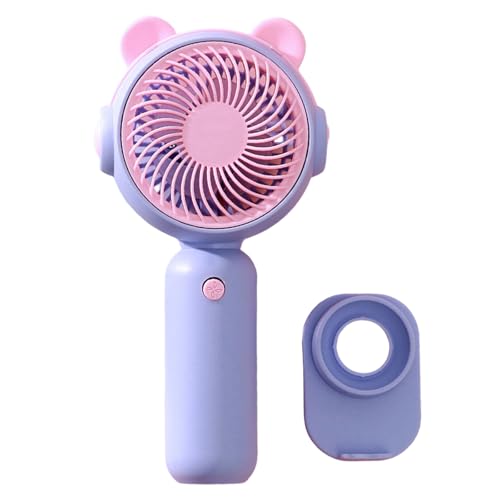 Leichter Handventilator, tragbarer AM3-Akku, klein für Outdoor-Reisen, Büro von PANGBOER