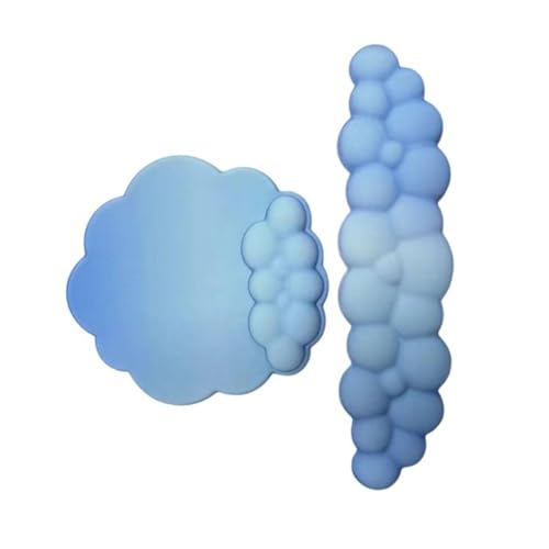 Lovely Cloud Shape Wrist Pad Anti-Rutsch Silikon Base Pad Set für Tastatur und Hand Handgelenk Matte 3PCS Colorful Cloud Design Lovely Cloud Shape Wrist Pad Anti-Rutsch Silikon Base Pad Set für Tastatur und Hand Handgelenk Matte 3PCS Colorful Cloud Design von PANGBOER