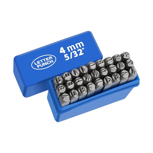 Metall-Stempel-Set, 3–8 mm, Alphabet, Buchstaben-Set, 27-teilig Metall-Stempel-Set, 3–8 mm, Alphabet, Buchstaben-Set, 27-teilig von PANGBOER