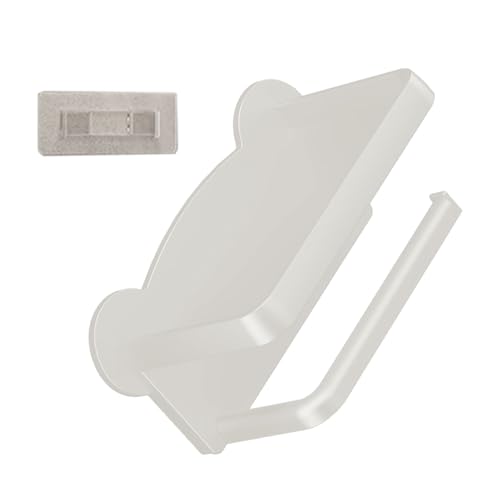 Multifunktionaler Taschentuchhalter aus ABS, kompakt, wandmontiert, mit Handyhalterung, einfache Installation für Badezimmer, kompakter WC-Organizer von PANGBOER