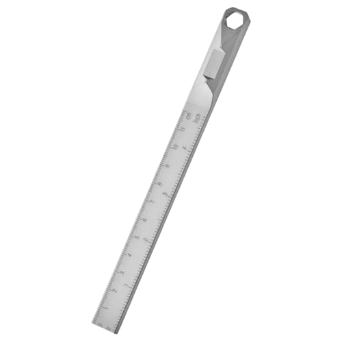 Multifunktionales gerades Lineal, geeignet für Camping-Projekte, genaue Messung verschiedener Anwendungen, Taschenlineal Multifunktionales gerades Lineal, geeignet für Camping-Projekte, genaue Messung verschiedener Anwendungen, Taschenlineal von PANGBOER