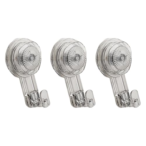 PANGBOER 3 x Saugnapf-Haken, Badezimmer, Vakuum-Saugnapf, wiederverwendbarer Handtuchhalter für Küche, WC, wiederverwendbarer Handtuchhalter für Küche, Toilette von PANGBOER