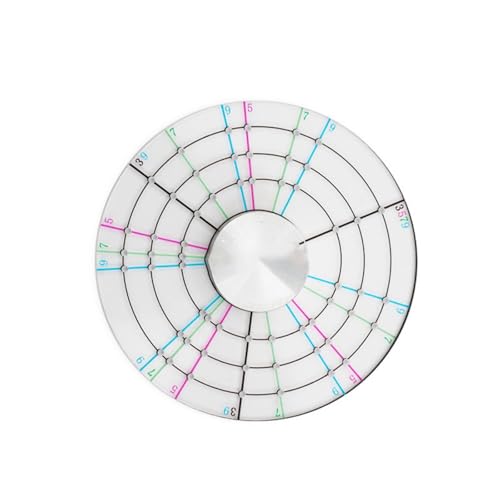 PANGBOER Keramik-Trennwand, klein, Töpferwerkzeug, Ton, Acrylscheibe, Keramik-Trimmer für Töpfer, Künstler, kreisförmiges Trimmen und Formen, Acryl, rund von PANGBOER