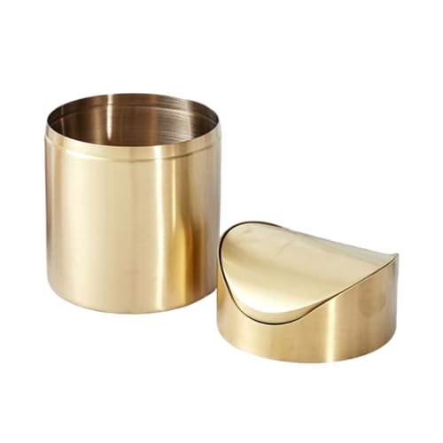 PANGBOER Küchen-Mülleimer-Set aus Edelstahl mit Schwingdeckel, 1,50 l Fassungsvermögen, für Zuhause oder Büro von PANGBOER