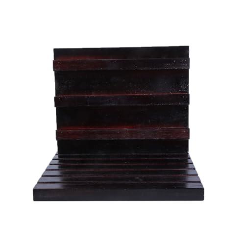 PANGBOER Münzständer aus Holz, mehrere Reihen, Schreibtischhalter, Medaillen-Display, Regale, Organizer, Holz-Münzregal von PANGBOER