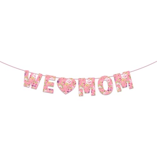 PANGBOER Wimpelkette zum Muttertag, Party-Dekoration für Frauen, Happy Mother's Day Celebration Supplies PANGBOER Wimpelkette zum Muttertag, Party-Dekoration für Frauen, Happy Mother's Day Celebration Supplies von PANGBOER