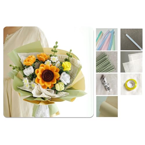 Pfeifenreiniger, Blumen-Klebeband, Rolle für Pipec-Läufer, Bastelbedarf, Blumenstrauß, Pipek-Läufer von PANGBOER