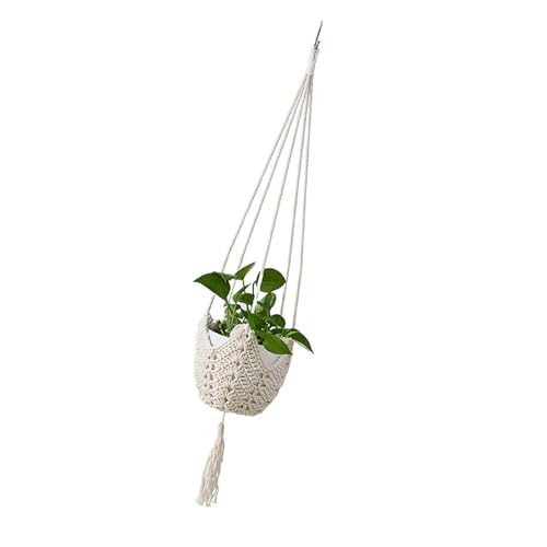 Pflanzenaufhänger, handgefertigt, gewebt, Blumenampel, Blumentöpfe, Halter, Gartendekoration, Outdoor-Heimdekoration, handgewebter Korb Pflanzenaufhänger, handgefertigt, gewebt, Blumenampel, Blumentöpfe, Halter, Gartendekoration, Outdoor-Heimdekoration, handgewebter Korb von PANGBOER