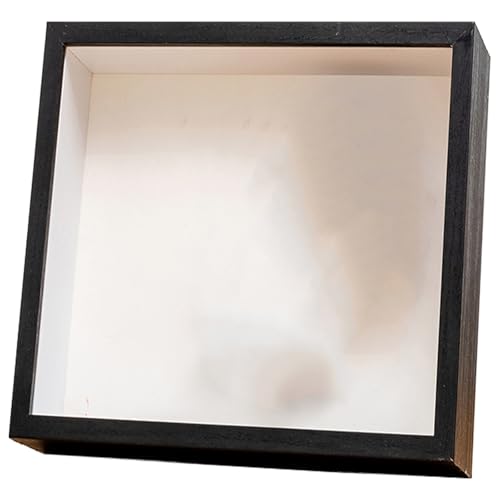 Quadratischer Bilderrahmen aus Holz, 20,3 cm, 22,9 cm, 25,4 cm, mit Glasscheibe, Bilderhalter für trockene Blumen, Dekoration, Kunst Quadratischer Bilderrahmen aus Holz, 20,3 cm, 22,9 cm, 25,4 cm, mit Glasscheibe, Bilderhalter für trockene Blumen, Dekoration, Kunst von PANGBOER