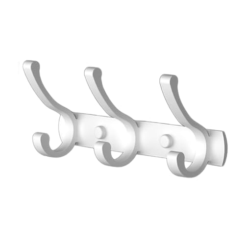 Robuste Metallhaken mit Mehrzweckkleber zum Aufhängen von Handtüchern und Beschichtungen in Badezimmern.Hält platzsparende Haken für Küchenutensilien und Duschen von PANGBOER