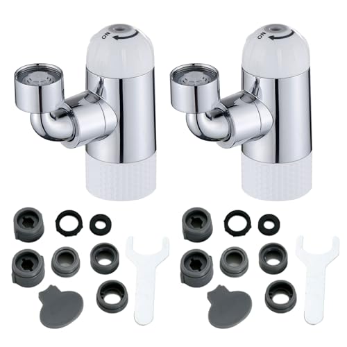 Rotierende Wasserhahndüse, Badezimmer-Adapter, Aufsatz, Metalltextur, geeignet für Küche, Badezimmer, Waschbecken, Wasserhahnanschluss Rotierende Wasserhahndüse, Badezimmer-Adapter, Aufsatz, Metalltextur, geeignet für Küche, Badezimmer, Waschbecken, Wasserhahnanschluss von PANGBOER