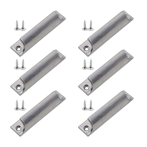 Schubladengriffe aus Aluminium, für Badezimmer, Schubladen, quadratischer Griff, Schrankgriff für moderne Küche und Badezimmer, 6 Stück Schubladengriffe aus Aluminium, für Badezimmer, Schubladen, quadratischer Griff, Schrankgriff für moderne Küche und Badezimmer, 6 Stück von PANGBOER