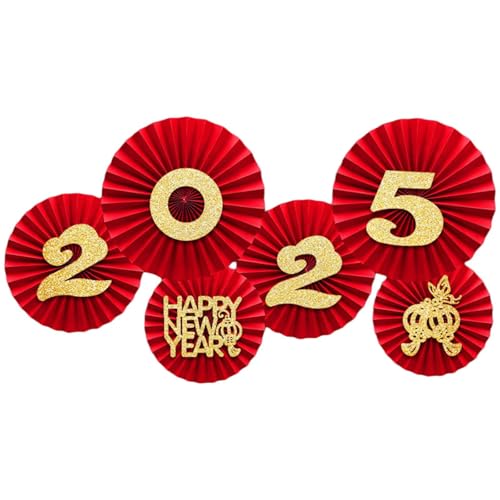 Set mit 6 stabilen Papierfächern, tragbares Zubehör für Silvesterparty, Wandbehang, Ornament, Kunstbedarf Set mit 6 stabilen Papierfächern, tragbares Zubehör für Silvesterparty, Wandbehang, Ornament, Kunstbedarf von PANGBOER